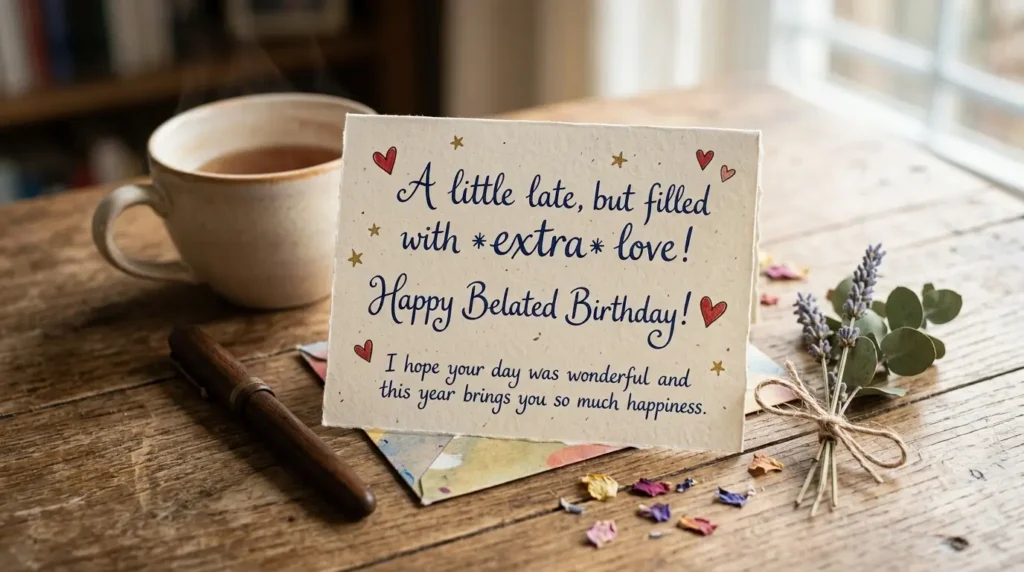 β€οΈ Heartfelt Happy Belated Birthday Wishes