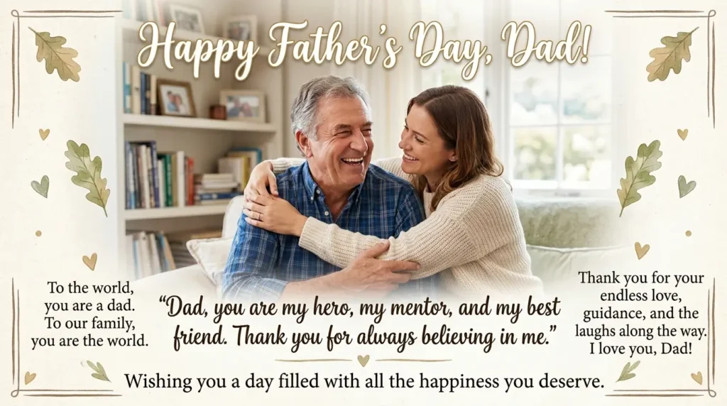 ❤️ Heartfelt Happy Father's Day Dad Wishes Quotes