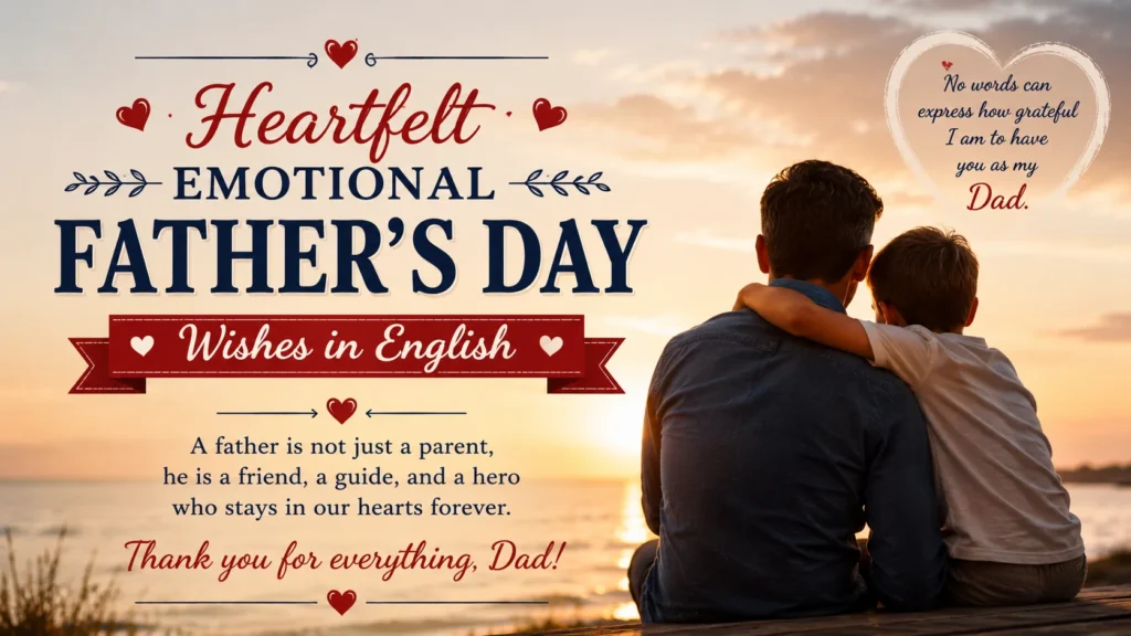 ❤️ Heartfelt Emotional Father's Day Wishes in English