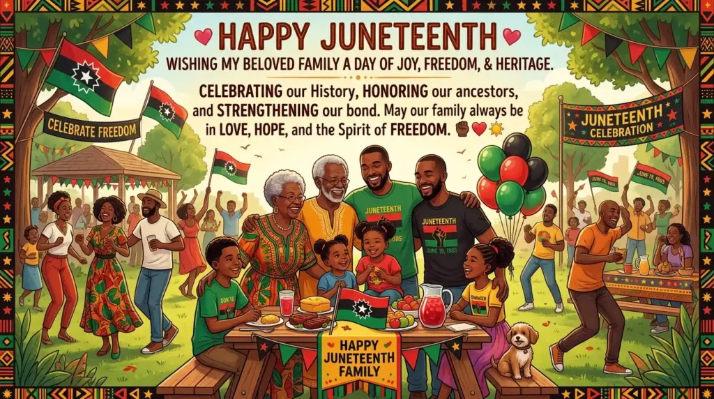 Juneteenth Wishes for Family