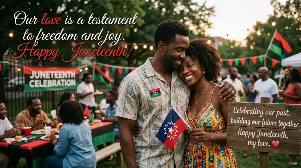 💖 Romantic Happy Juneteenth Messages