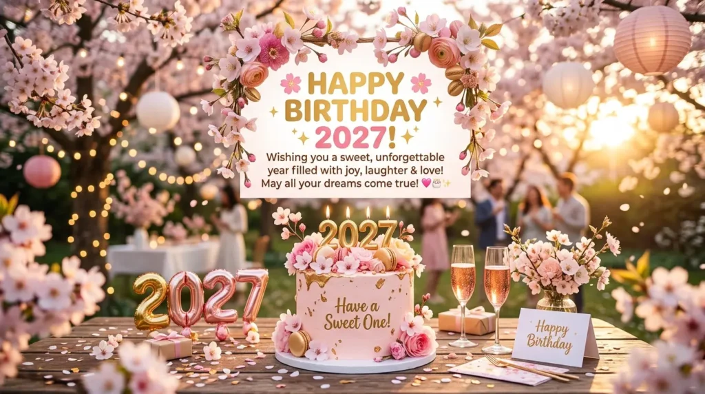 🌸 Short & Sweet Birthday Wishes 2027
