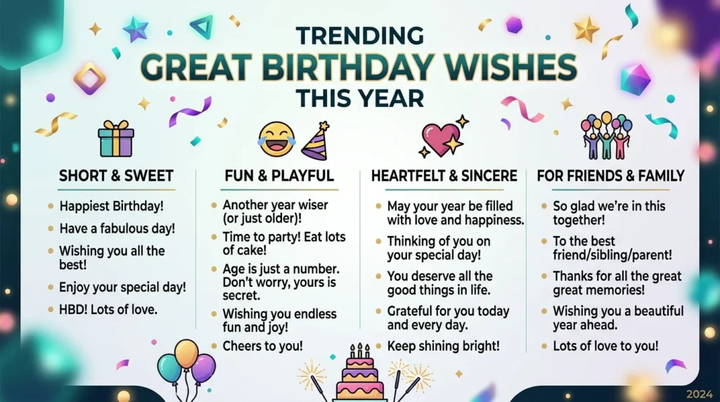 🎯 Trending Great Birthday Wishes This Year