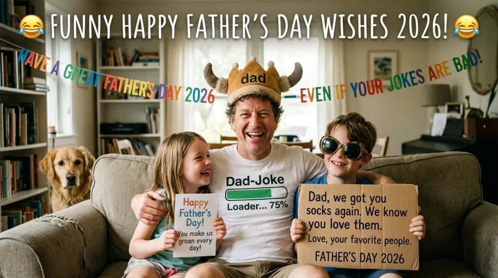 😂 Funny Happy Father's Day Wishes 2026