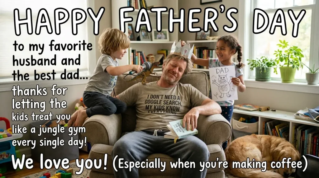 😂 Funny Father’s Day Wishes for Husband