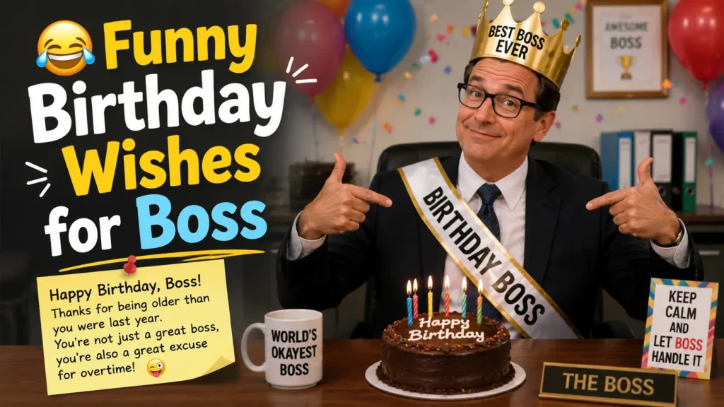 😂 Funny Birthday Wishes for Boss