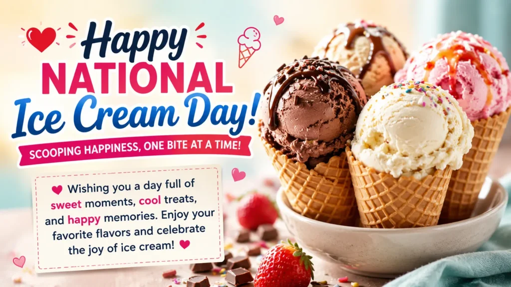 β€οΈ Heartfelt National Ice Cream Day Wishes