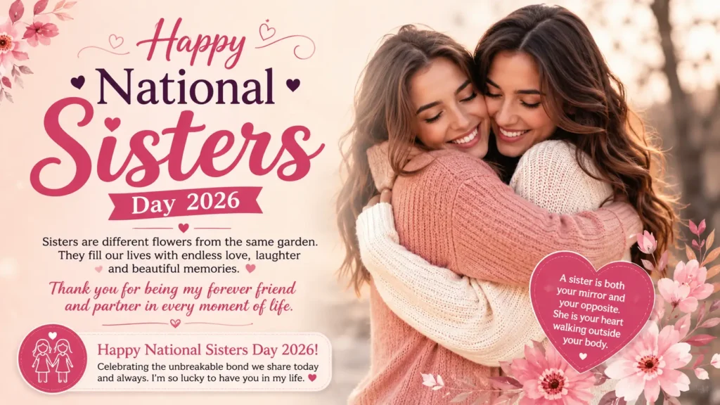 national sisters day 2026 wishes images