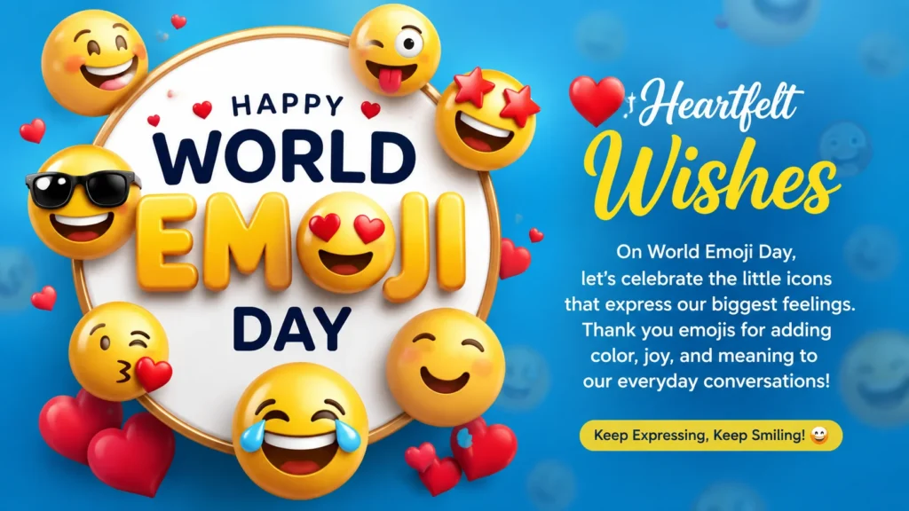 ❤️ Heartfelt World Emoji Day Wishes