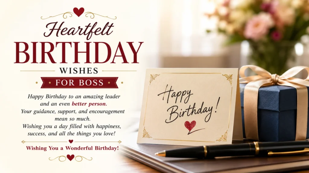 ❤️ Heartfelt Birthday Wishes for Boss