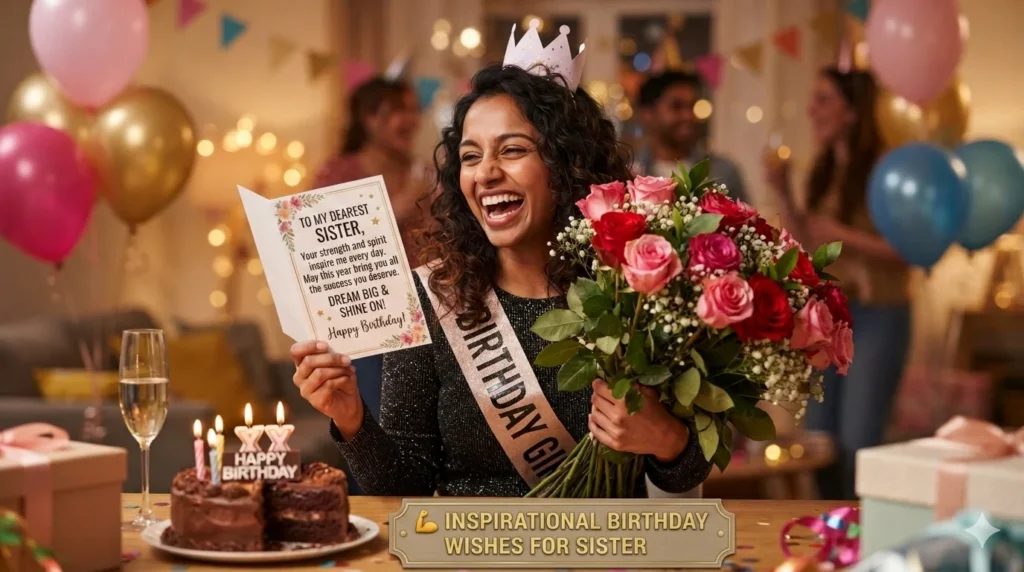 💪 Inspirational Birthday Wishes for Sister

