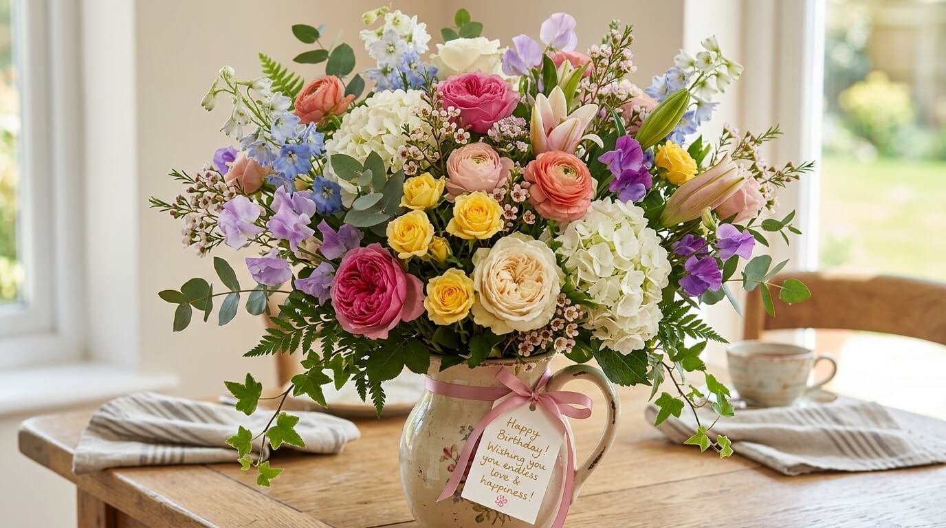 100+ Beautiful Flowers for Birthday 🌸 Wishes to Express Love & Happiness