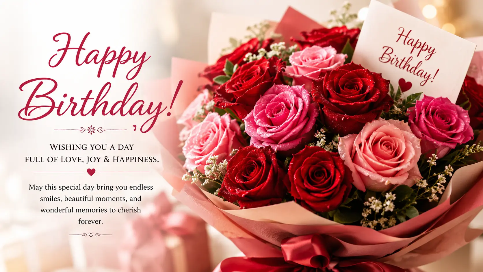 🌹 200+ Birthday Wishes with Roses That Bloom with Love