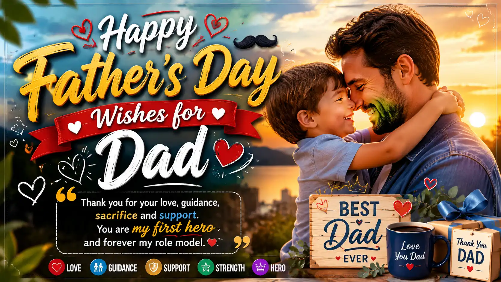 120+Happy Father's Day Wishes for Dad