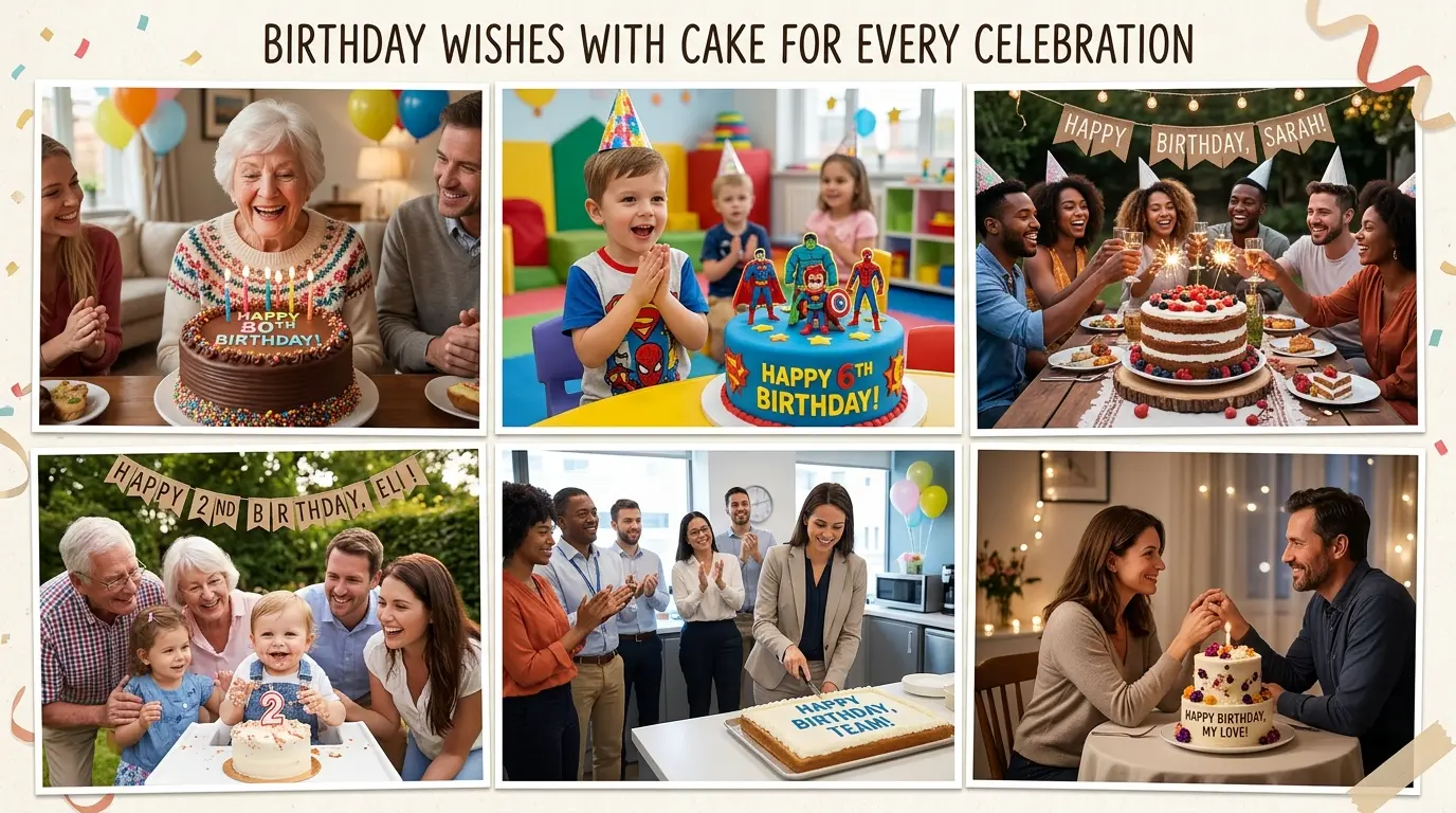 Birthday Wishes with Cake for every Celebration