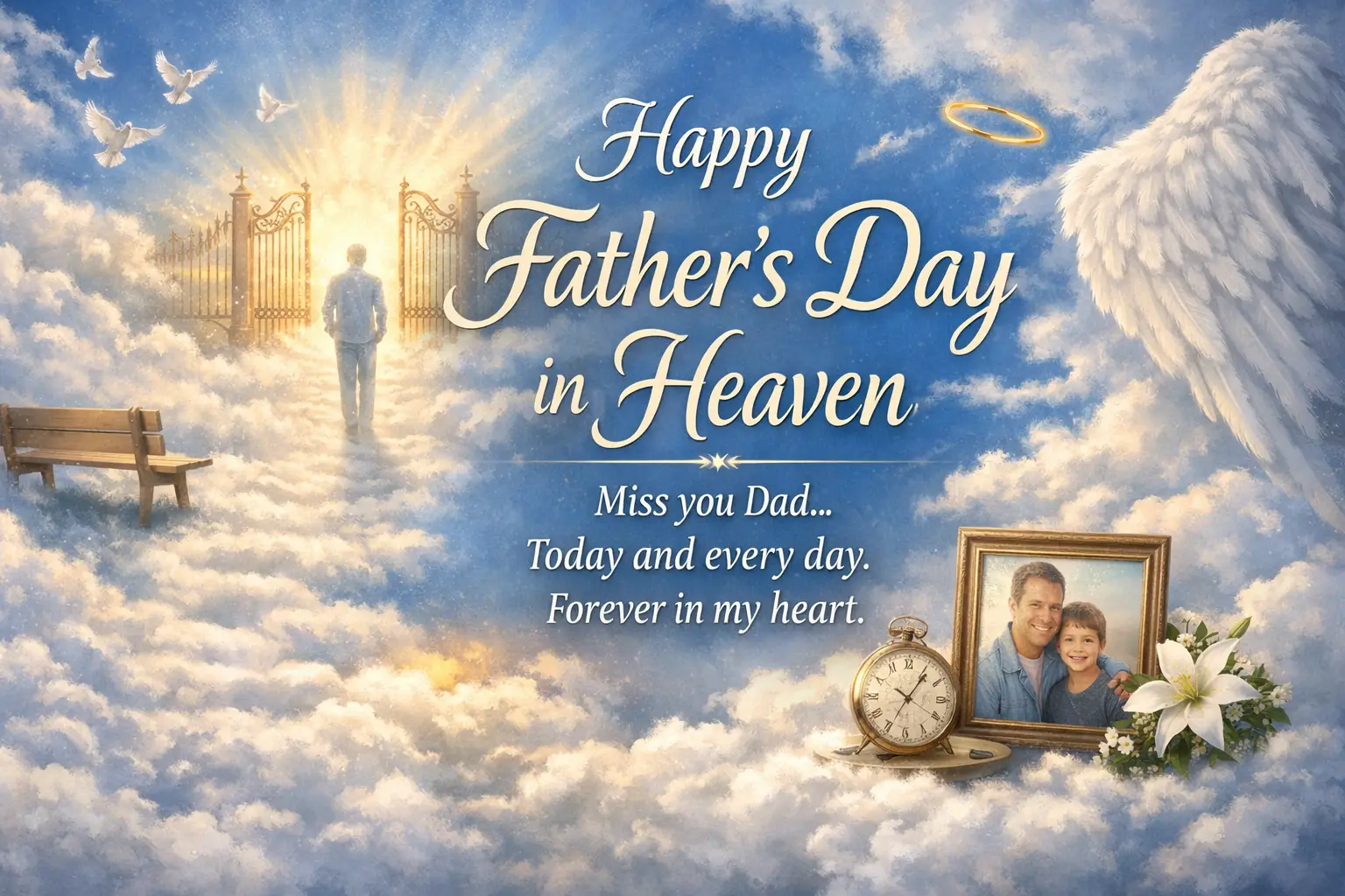 Father's Day wishes for father in heaven