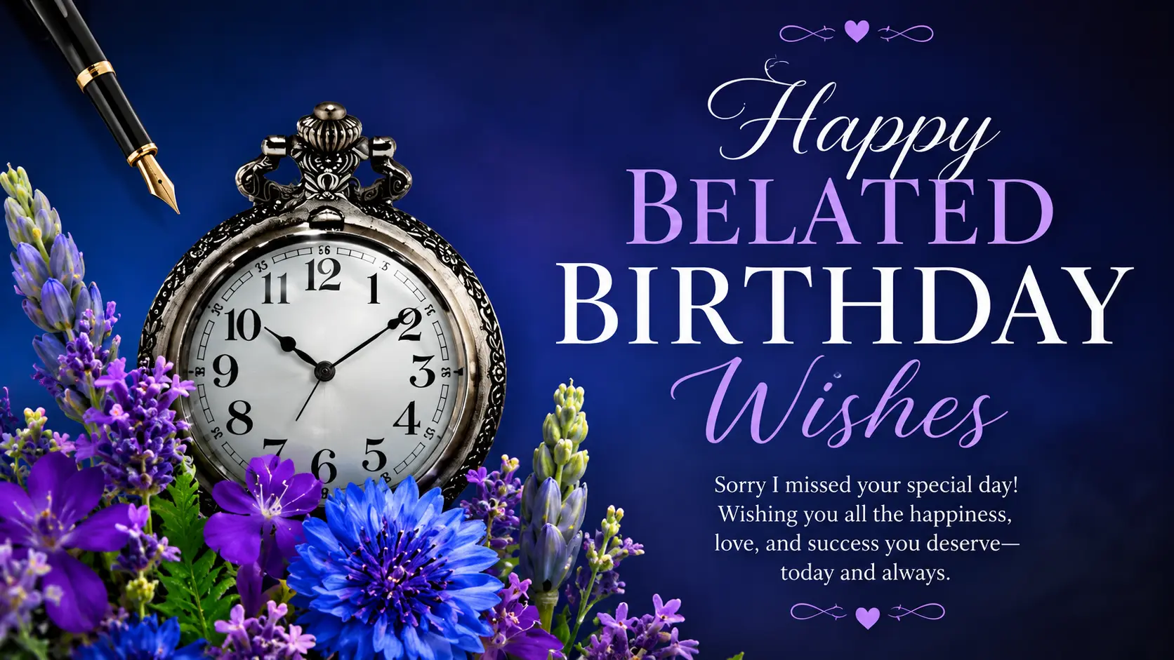 Happy belated birth day wishes