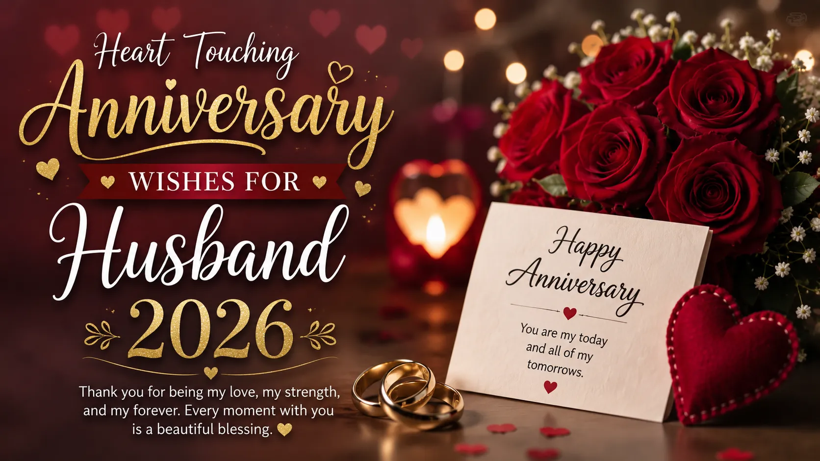 Heart Touching Anniversary Wishes for Husband 2026
