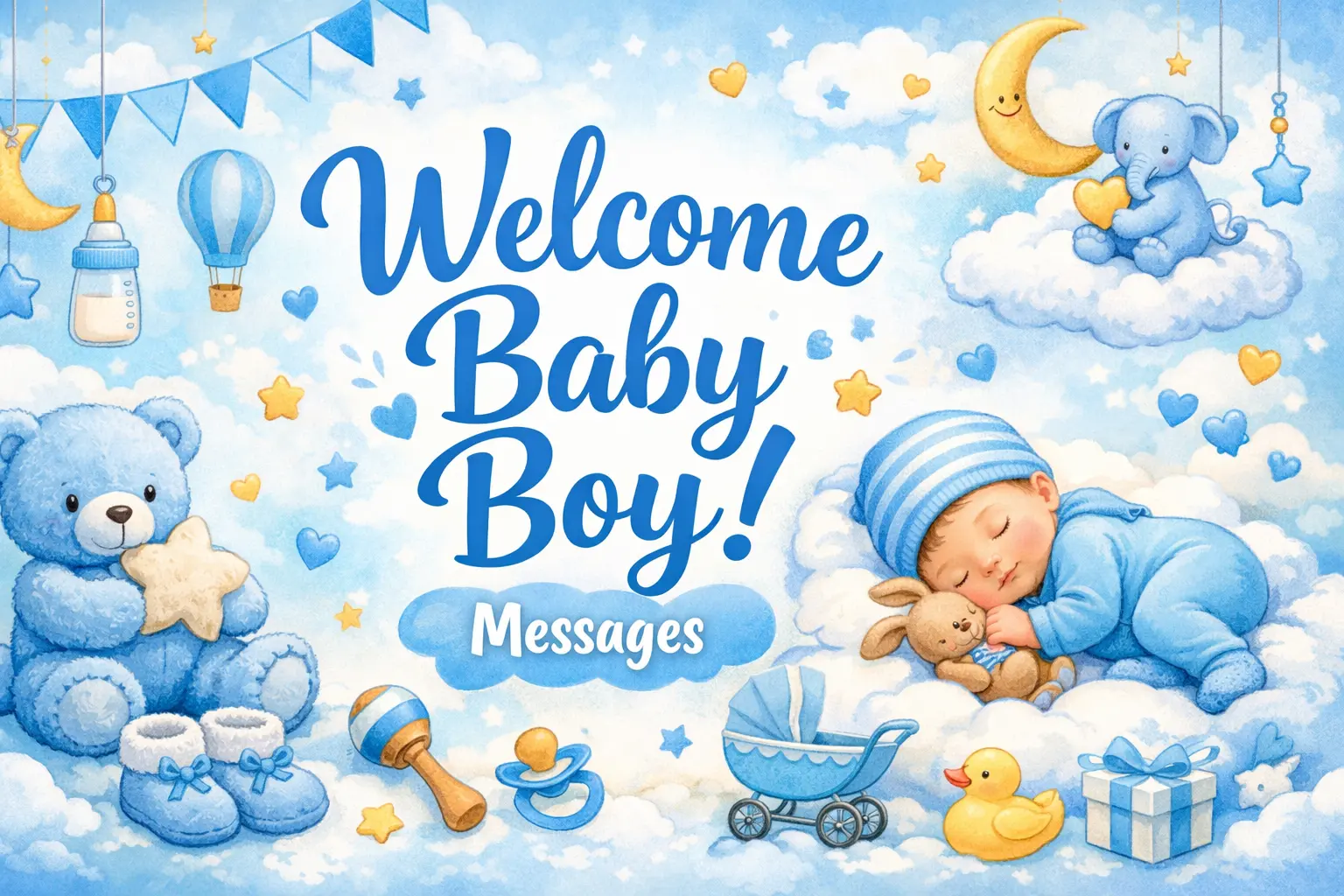 Welcome Baby Boy Message