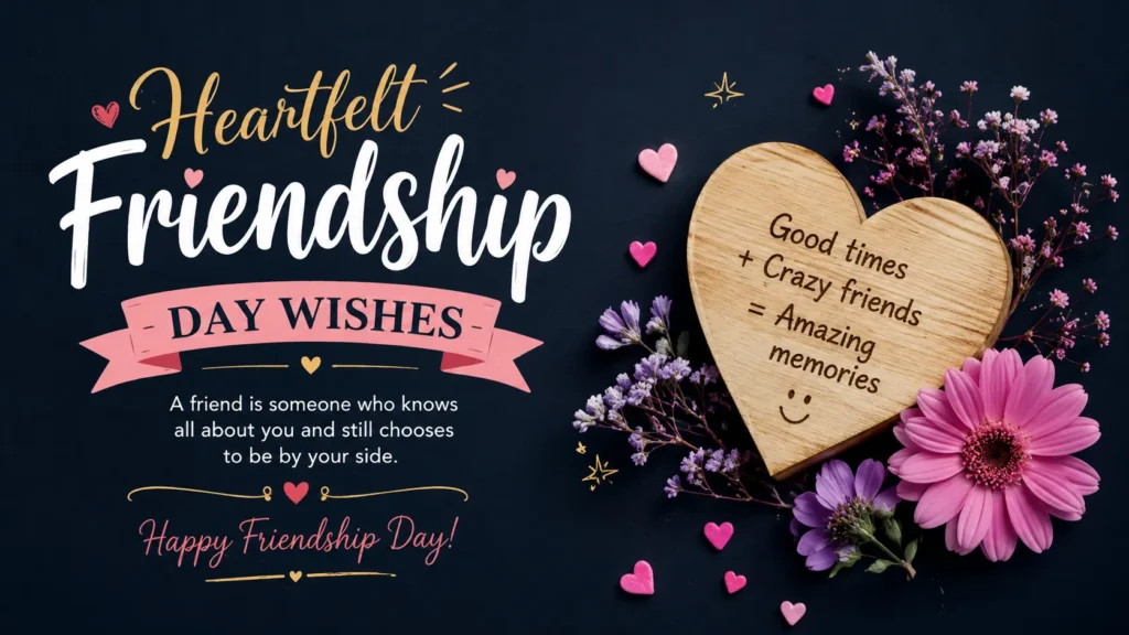 β€οΈ Heartfelt Friendship Day Wishes