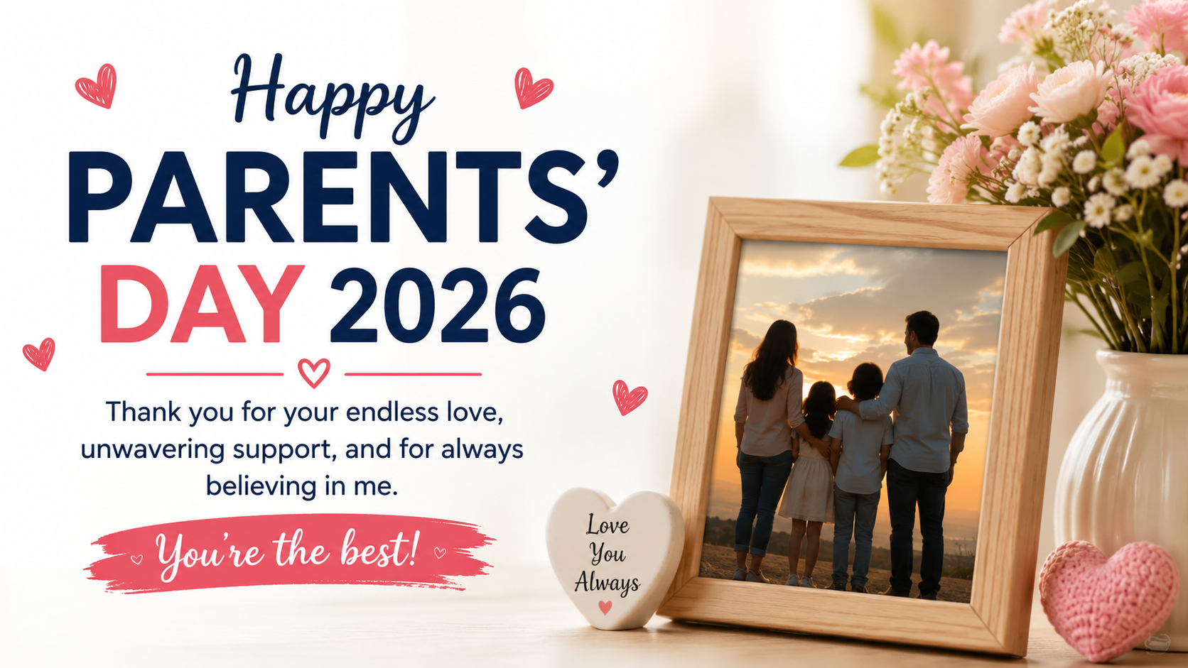 Happy parents day wishes 2026