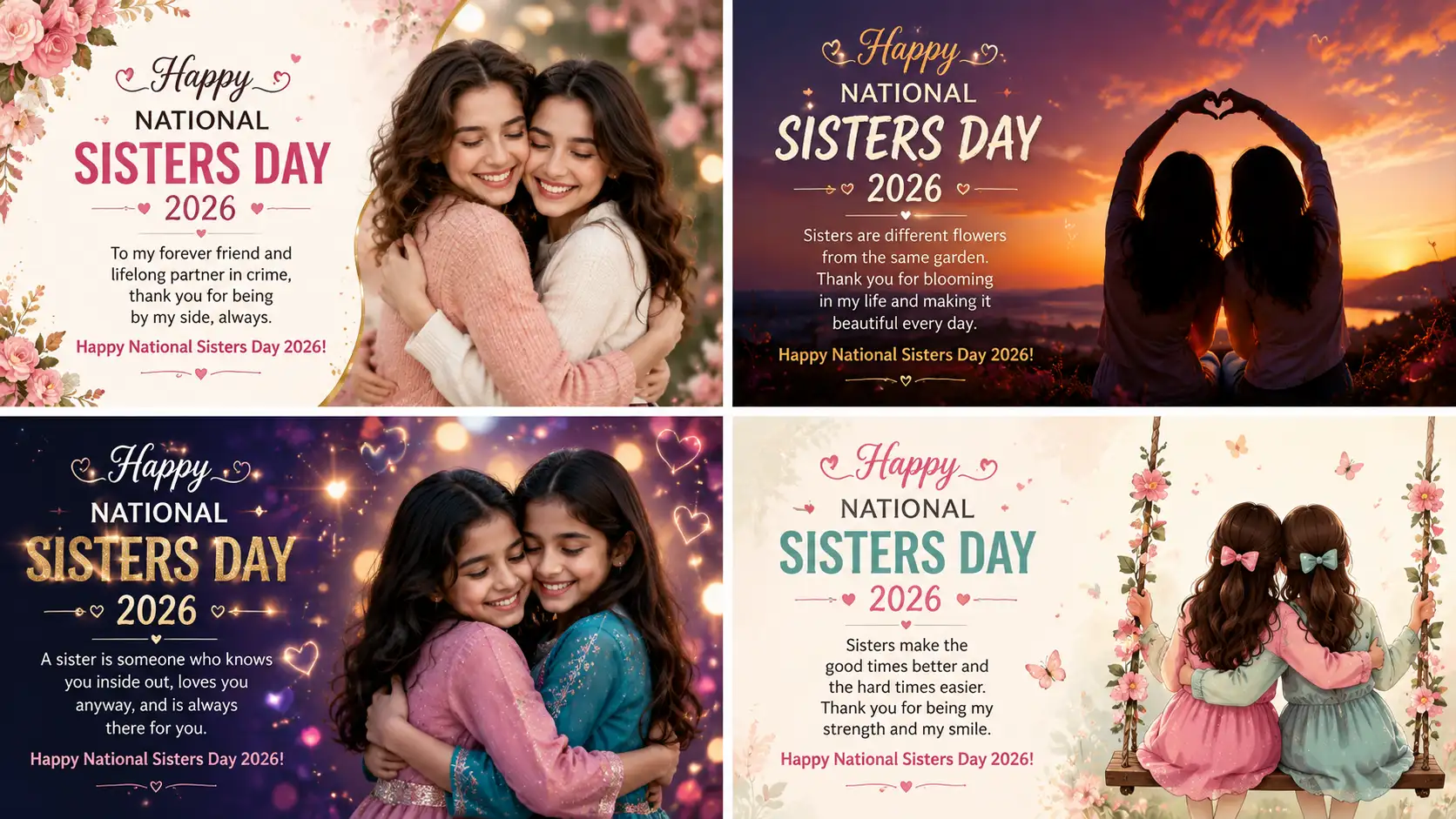 National Sisters Day 2026 wishes