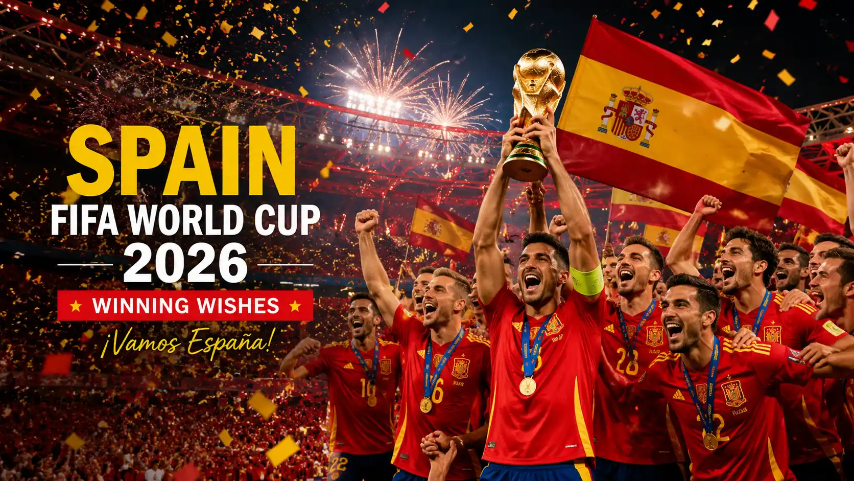 "Spain FIFA World Cup 2026 winning wishes"