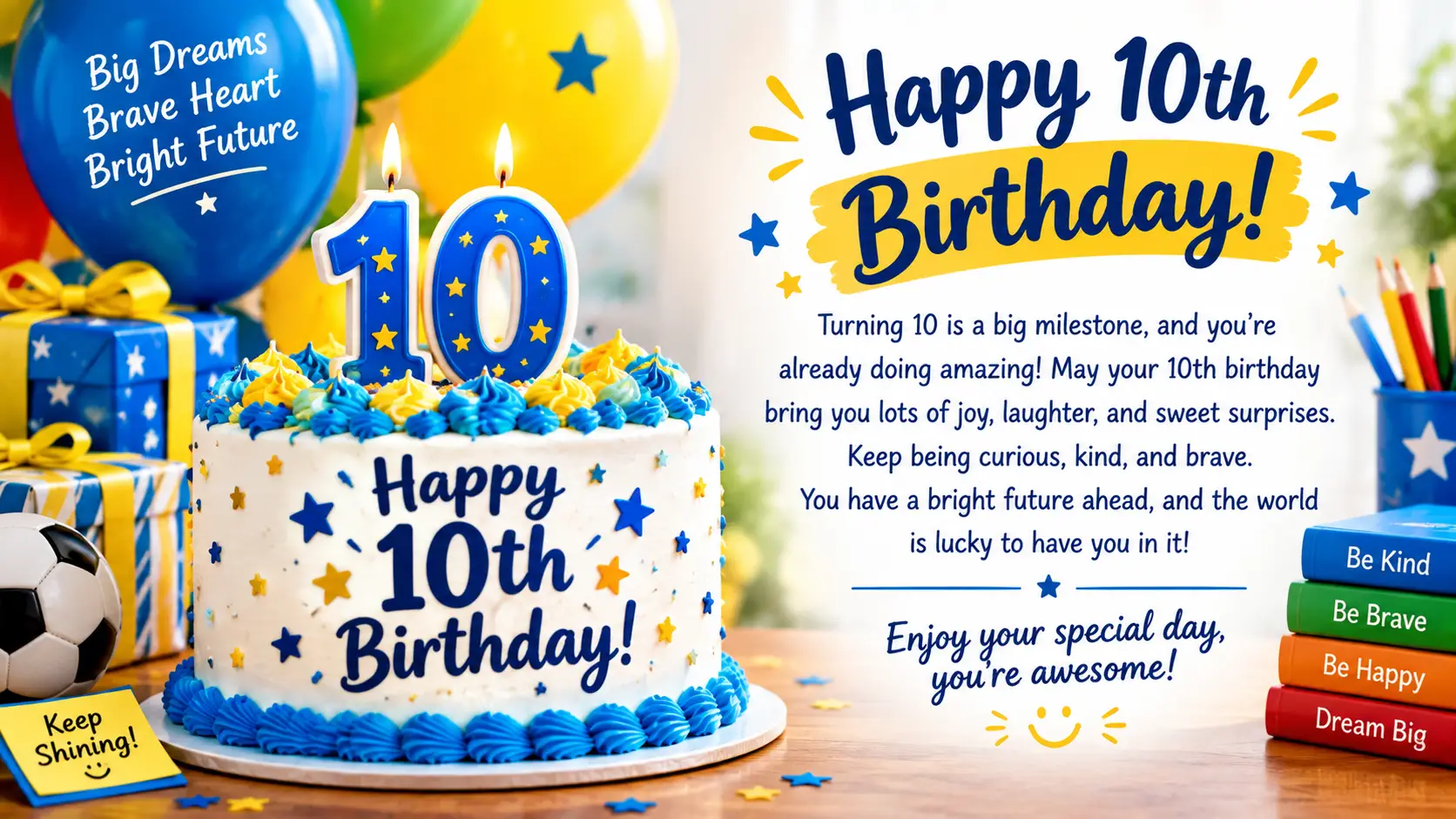 10th birthday wishes for boy