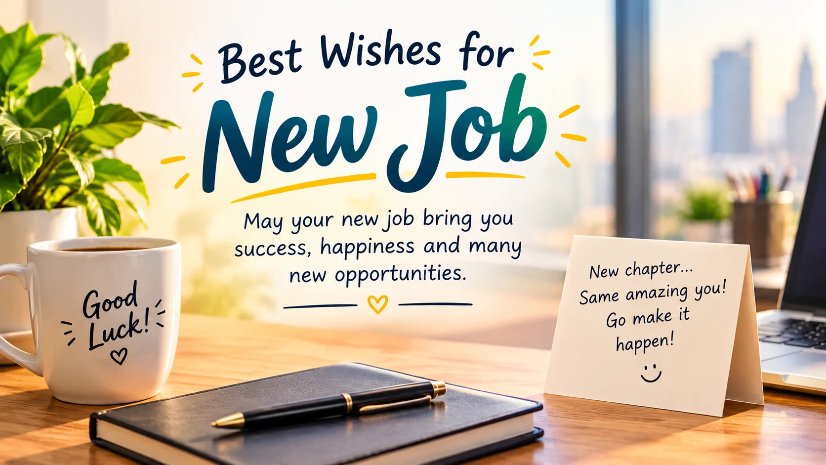 best wishes for new job first day