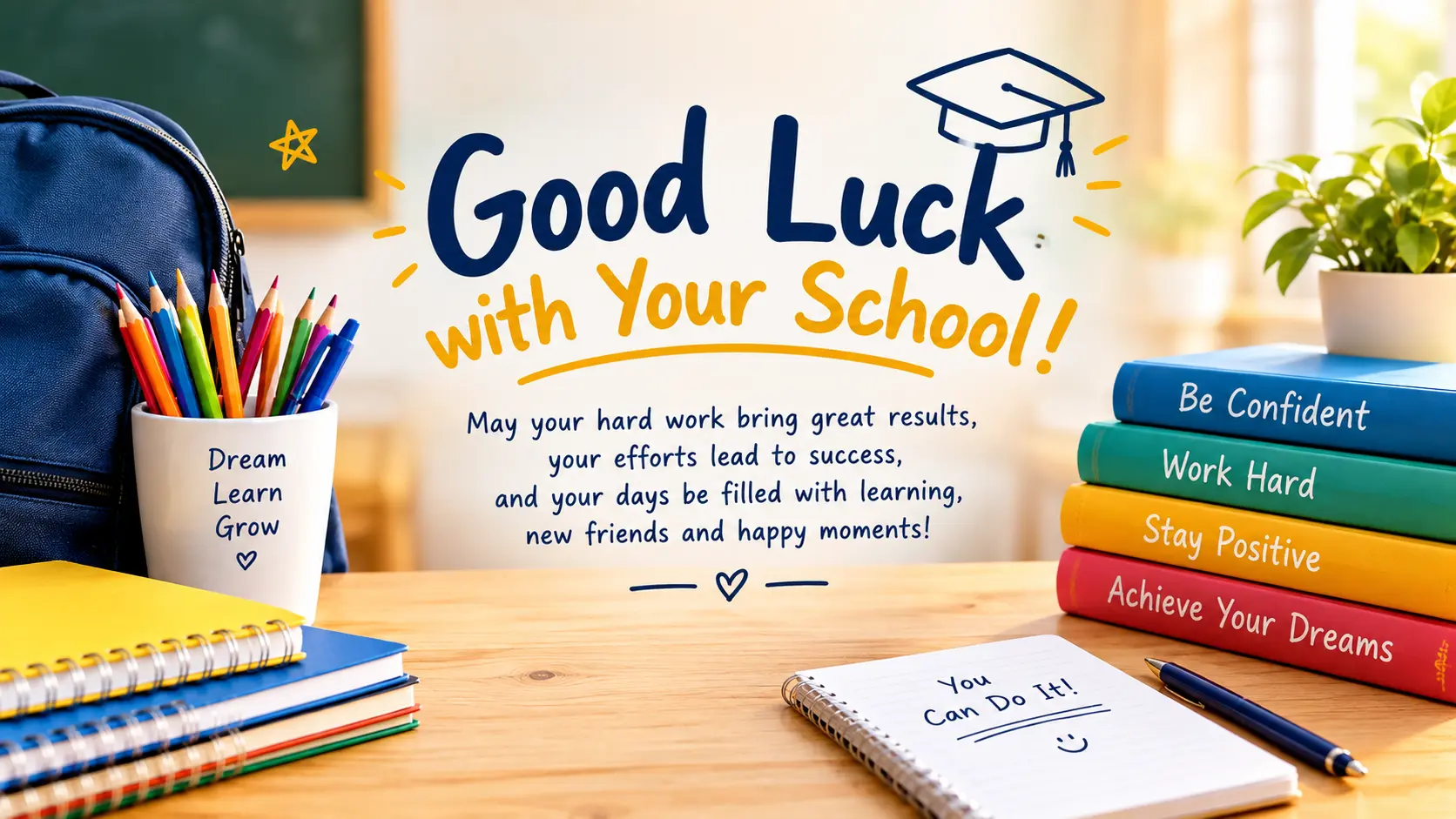 good luck wishes for school