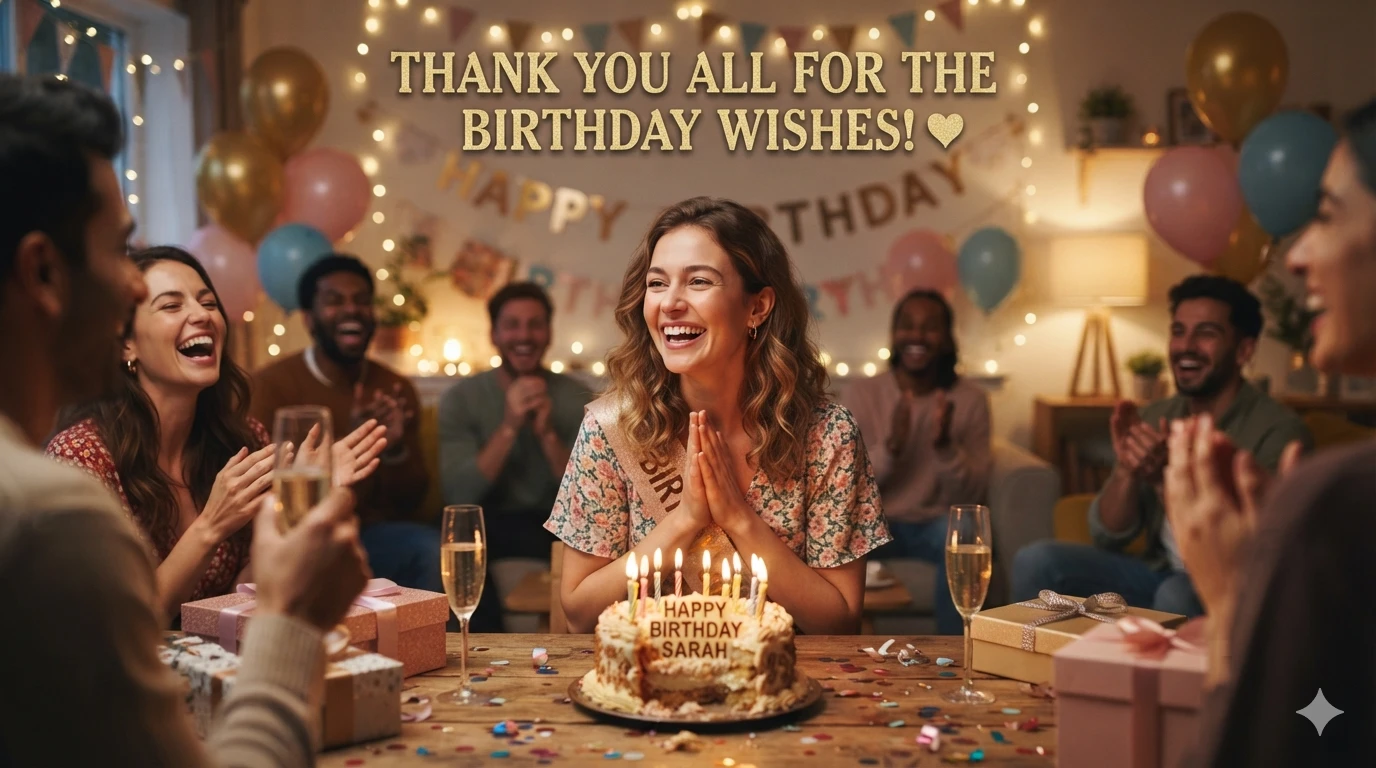 thank you all for the birthday wishes