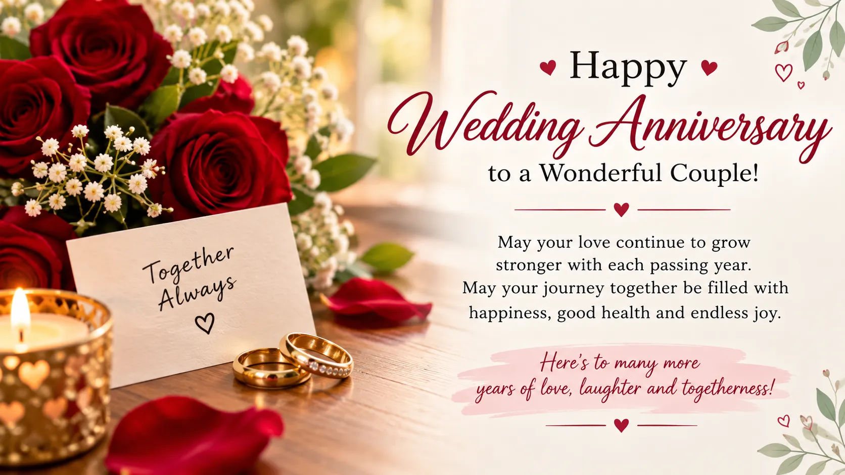 wedding anniversary wishes for couple